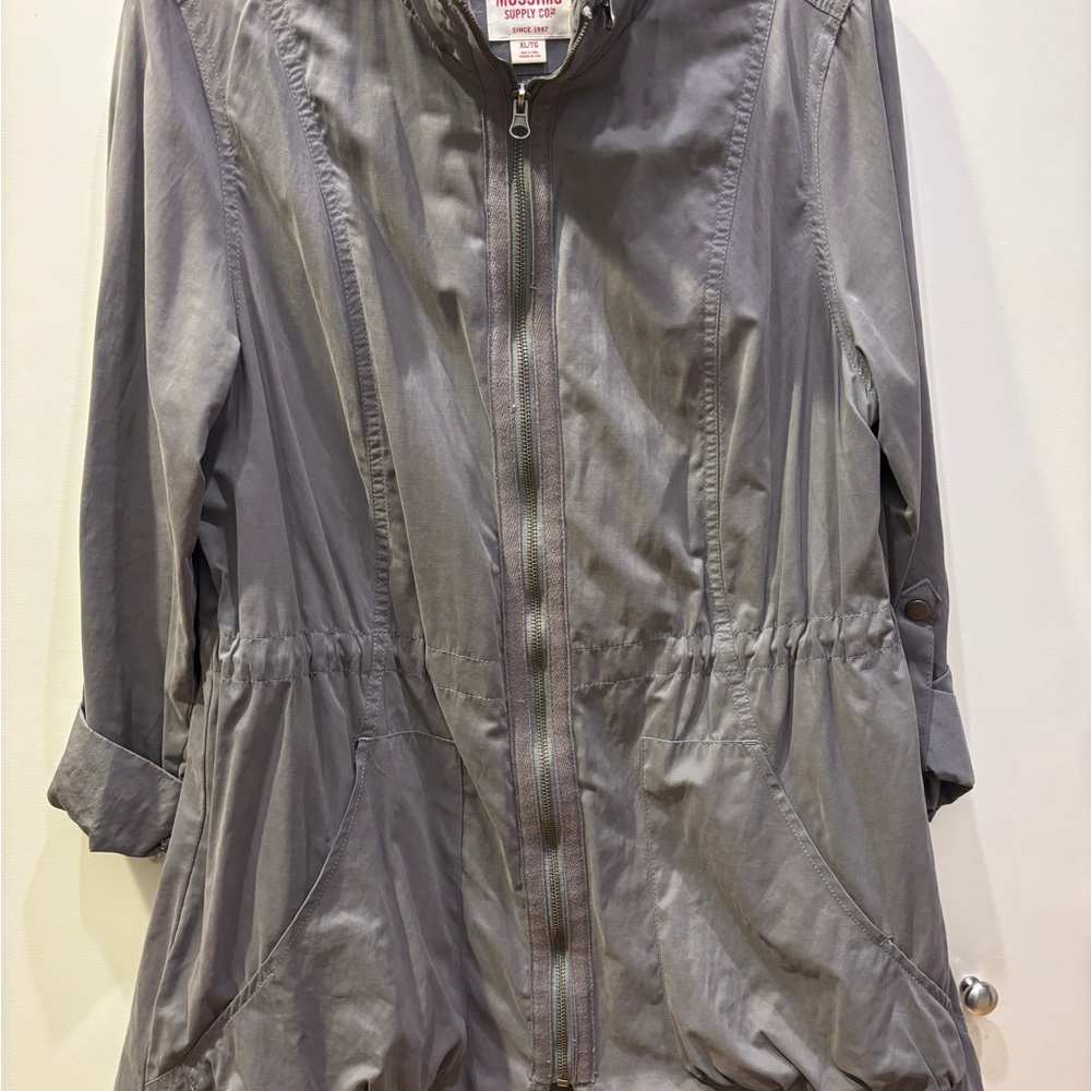 Mossimo Supply Co. Women's Utility Rain Jacket in Charcoal